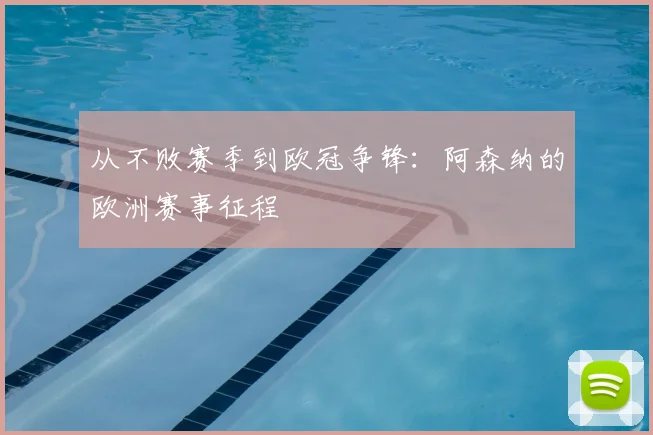 从不败赛季到欧冠争锋：阿森纳的欧洲赛事征程